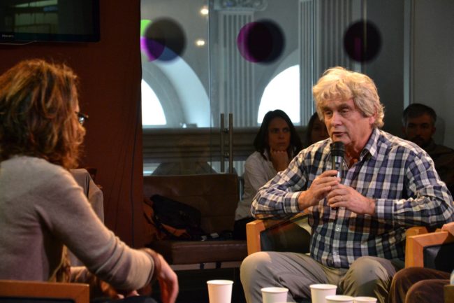 Edition 2015 du Festival Chemin Faisant : Echanges entre Patrick Viveret, Edgar Morin et Nicolas Hulot. Animation par Corinne Ducrey et Mathieu Baudin